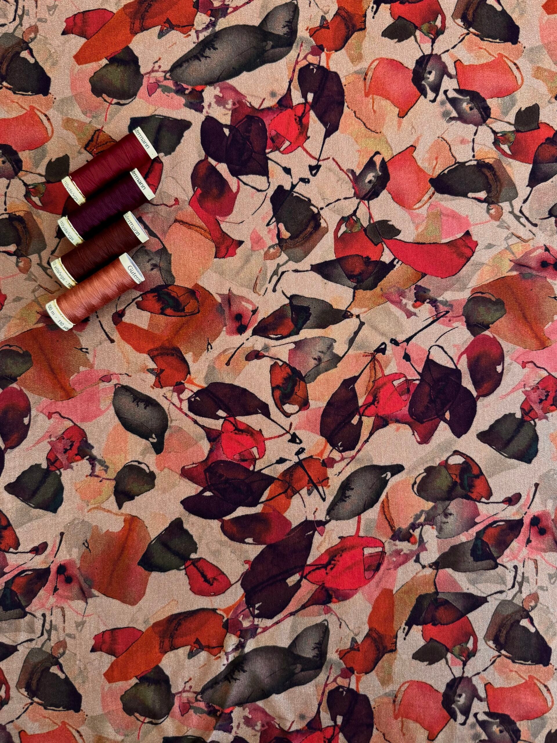 Autumn Leaves Viscose