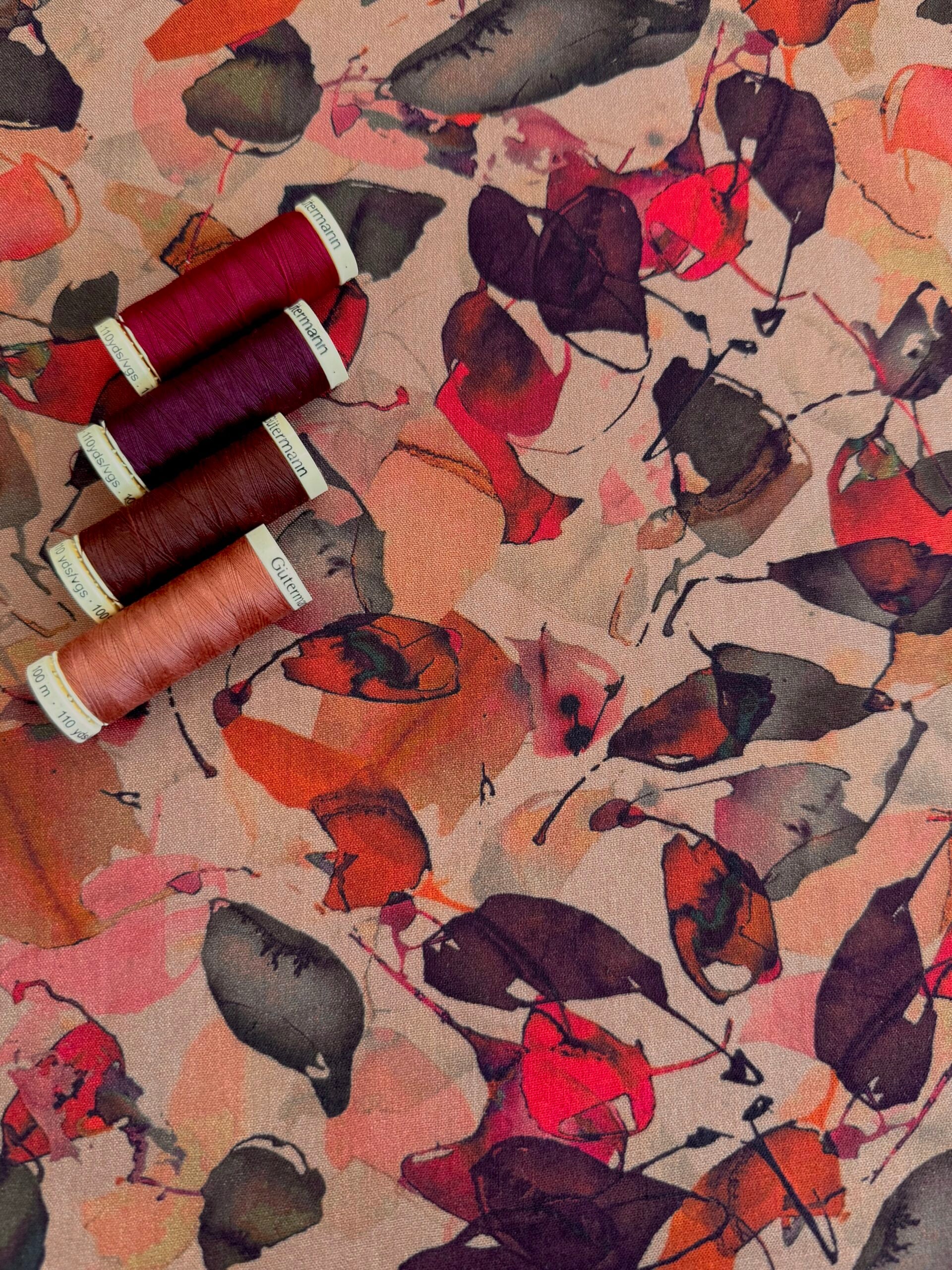 Autumn Leaves Viscose