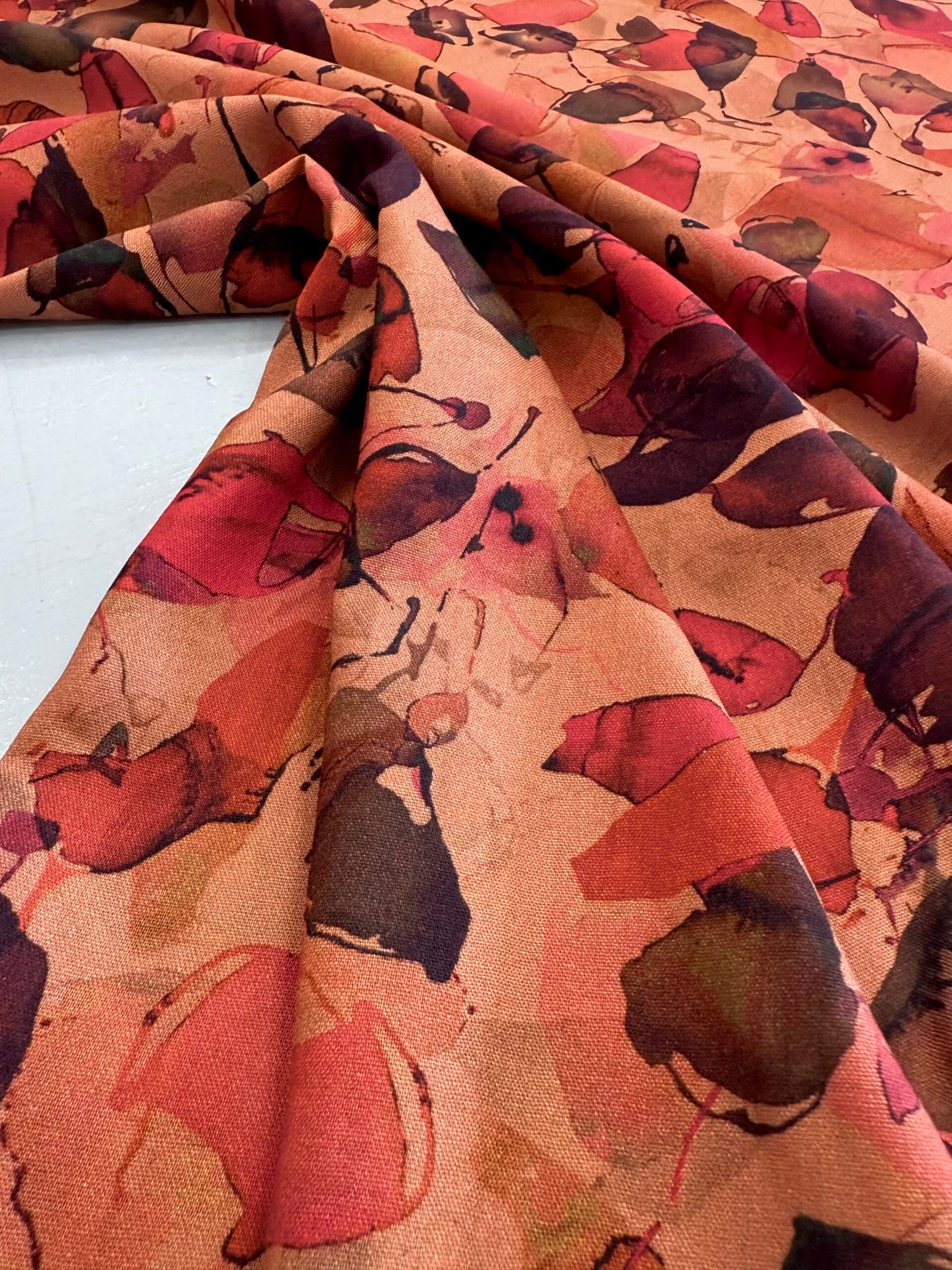 Autumn Leaves Viscose