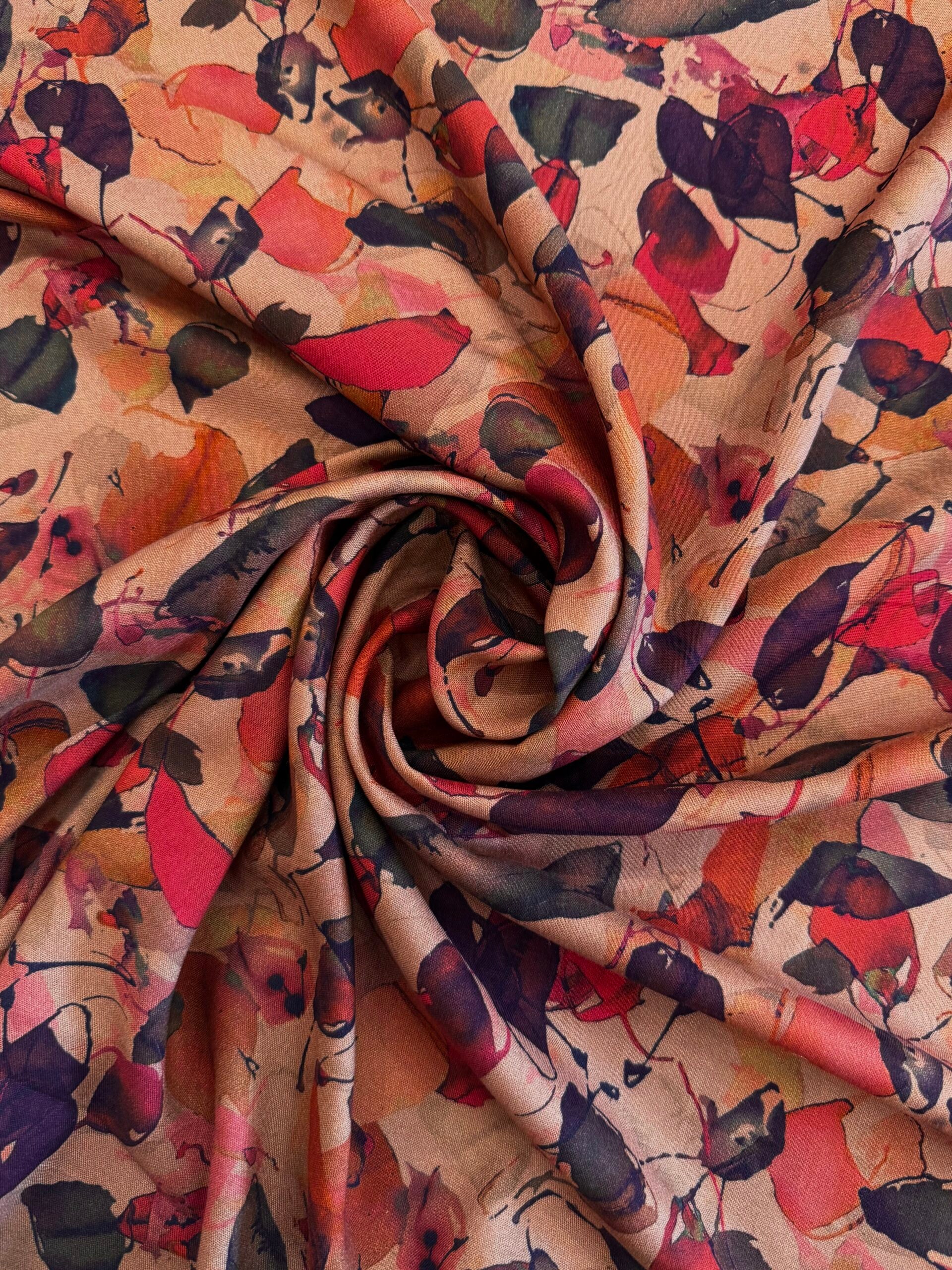 Autumn Leaves Viscose