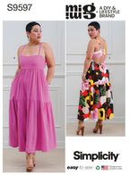 Simplicity Sewing Pattern S9597 Misses' Dress and Jumpsuit by Mimi G