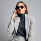 Dark Grey Merino Wool Jersey Knit