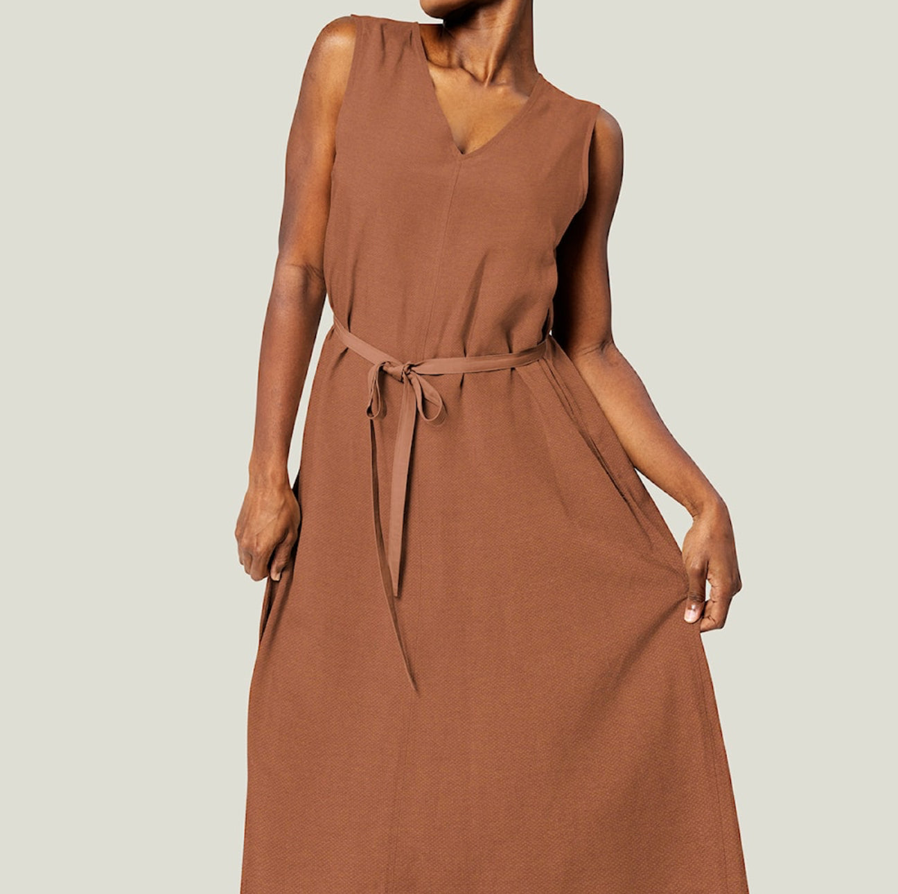 Chocolate Brown Cotton And Linen Blend (Linco) By Light And Lush