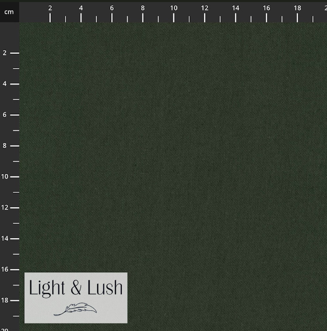 Forest Green Cotton And Linen Blend (Linco) By Light And Lush