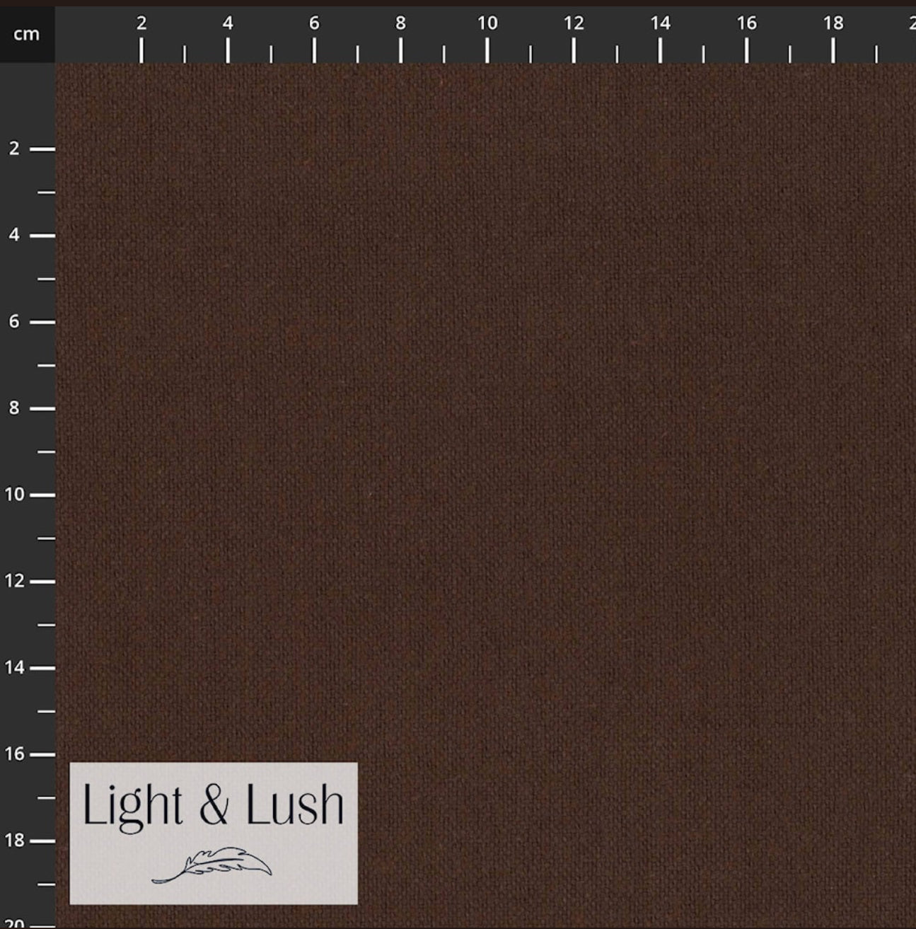 Chocolate Brown Cotton And Linen Blend (Linco) By Light And Lush