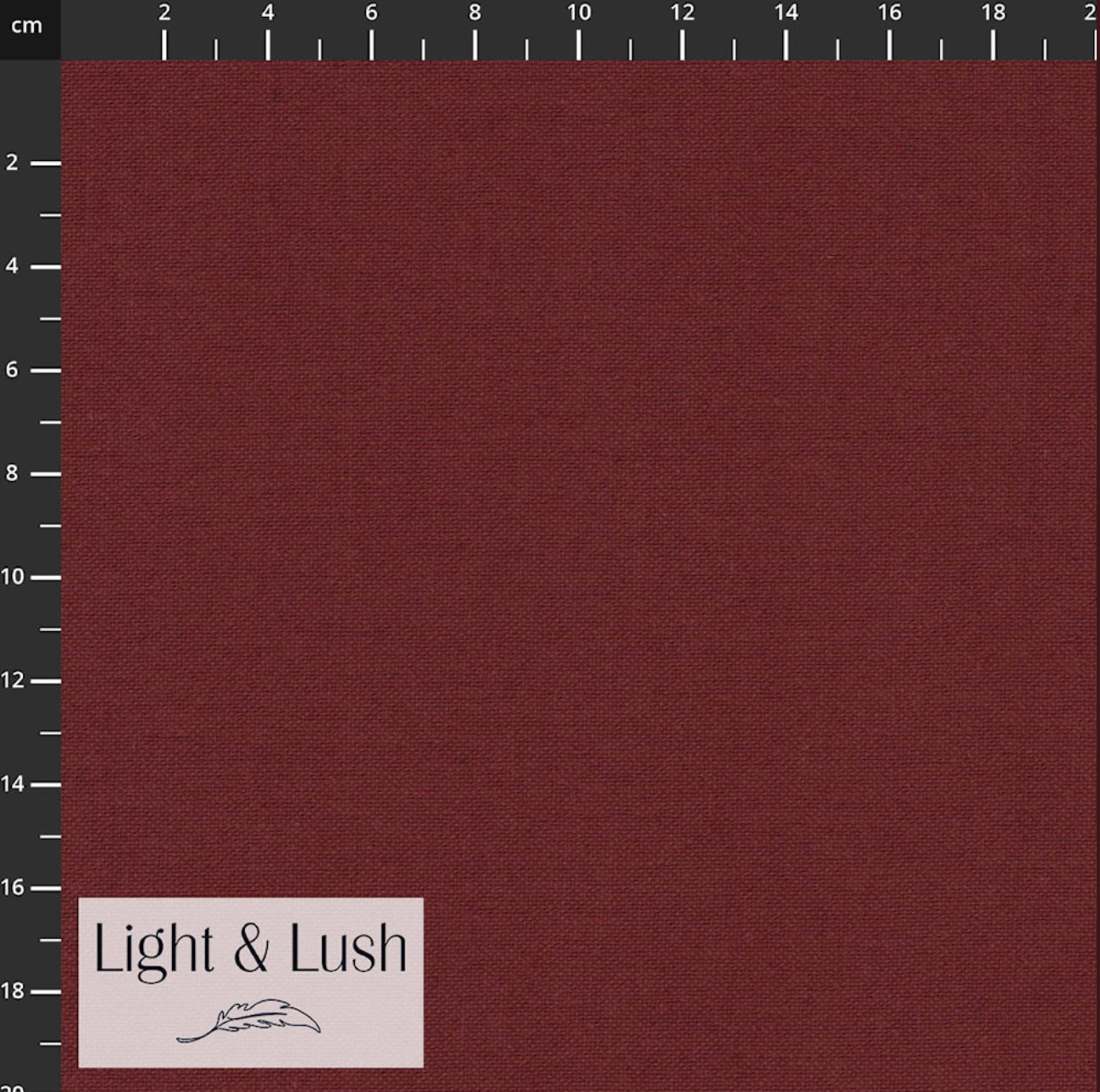 Red Wine Cotton And Linen Blend (Linco) By Light And Lush