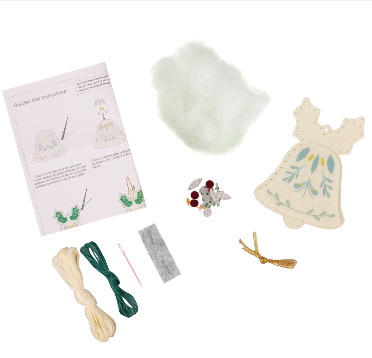 Felt Decoration Kit - Beaded Bell