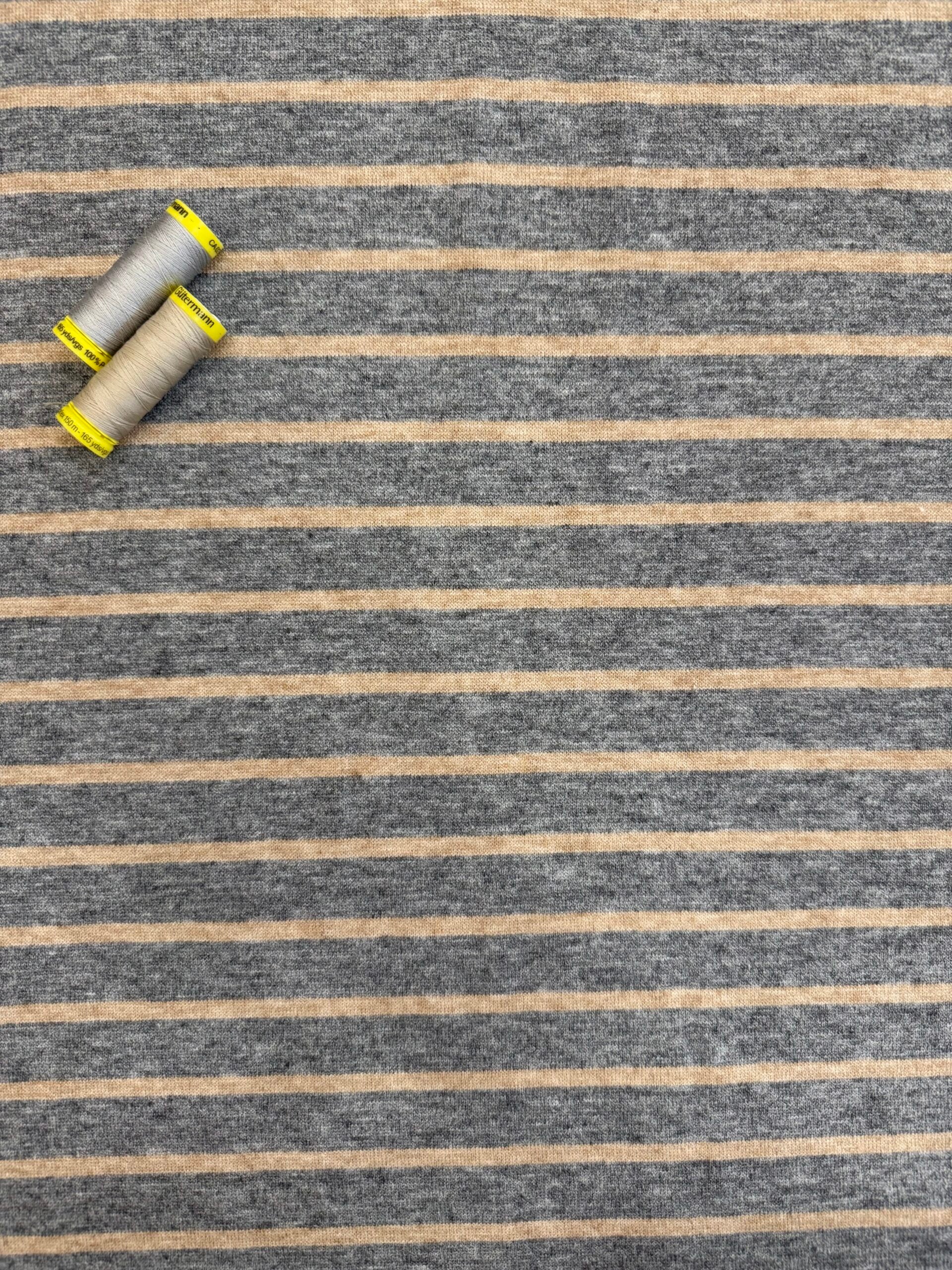 Stripe Jacquard Knit - Grey