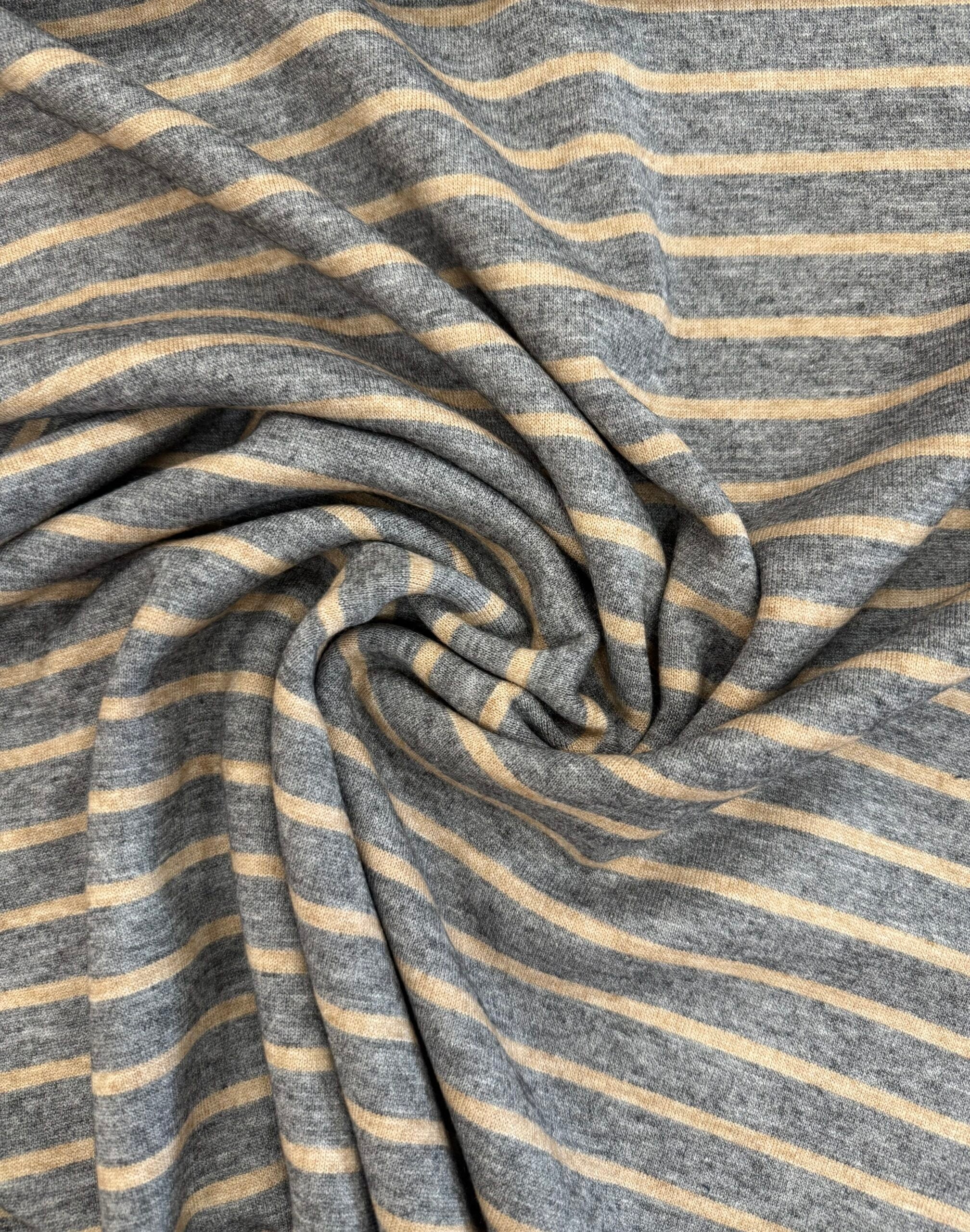 Stripe Jacquard Knit - Grey