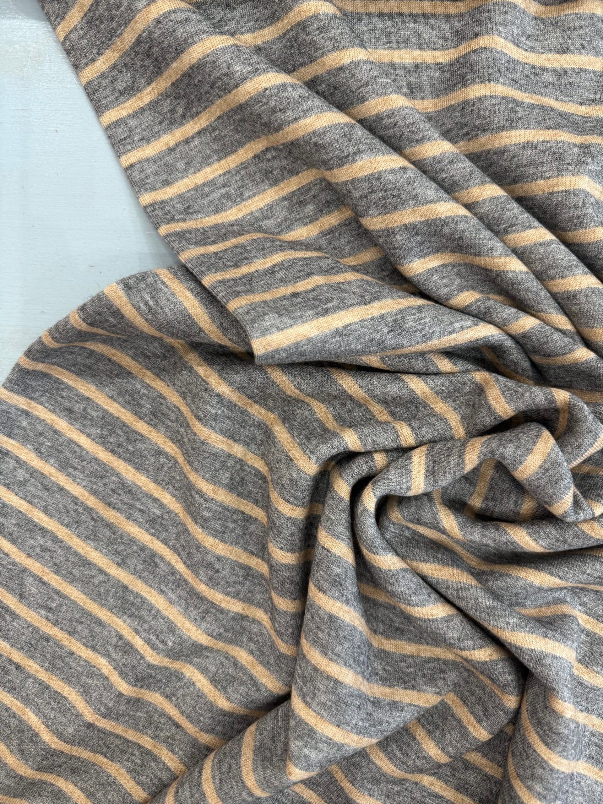 Stripe Jacquard Knit - Grey