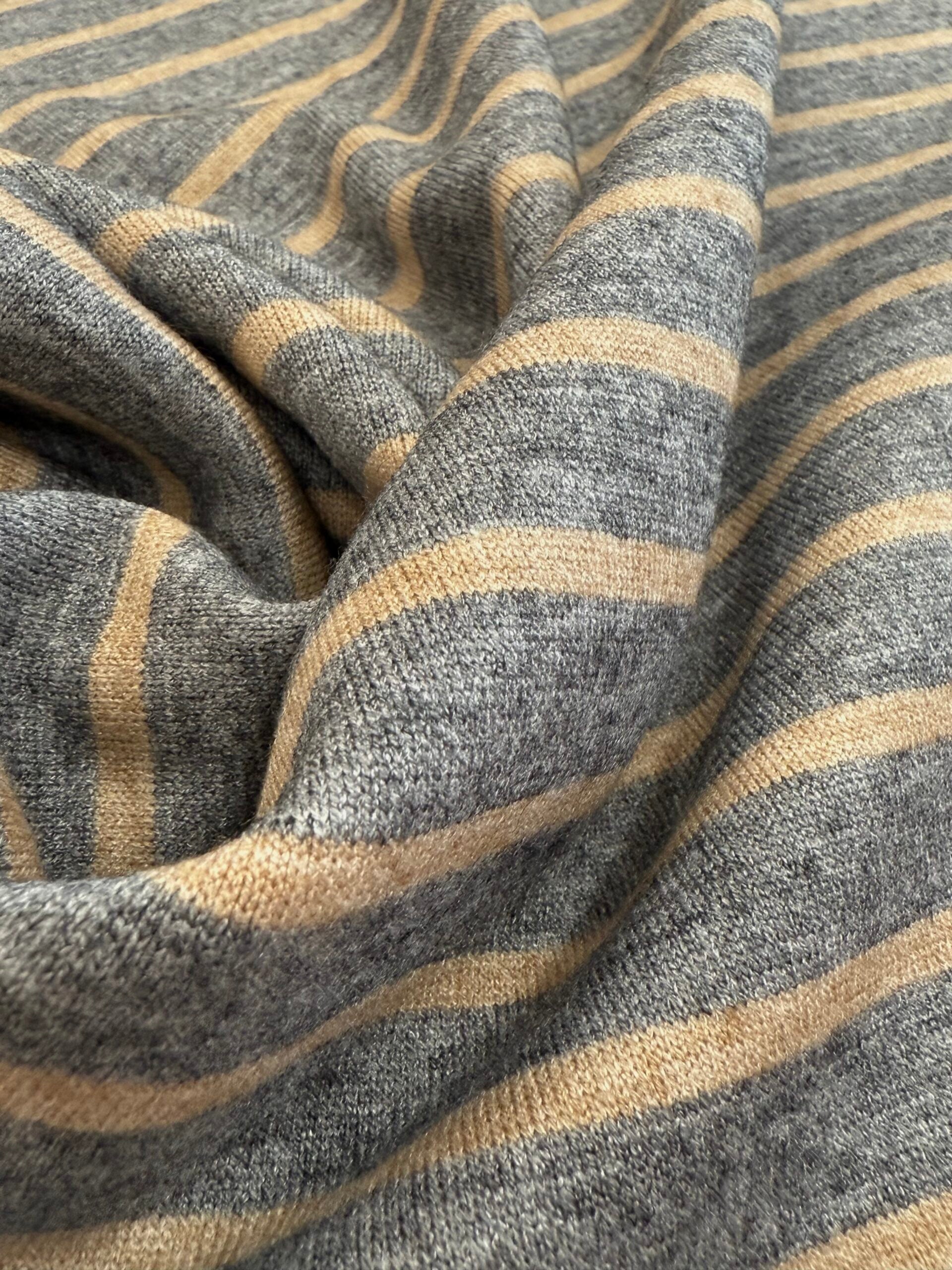 Stripe Jacquard Knit - Grey