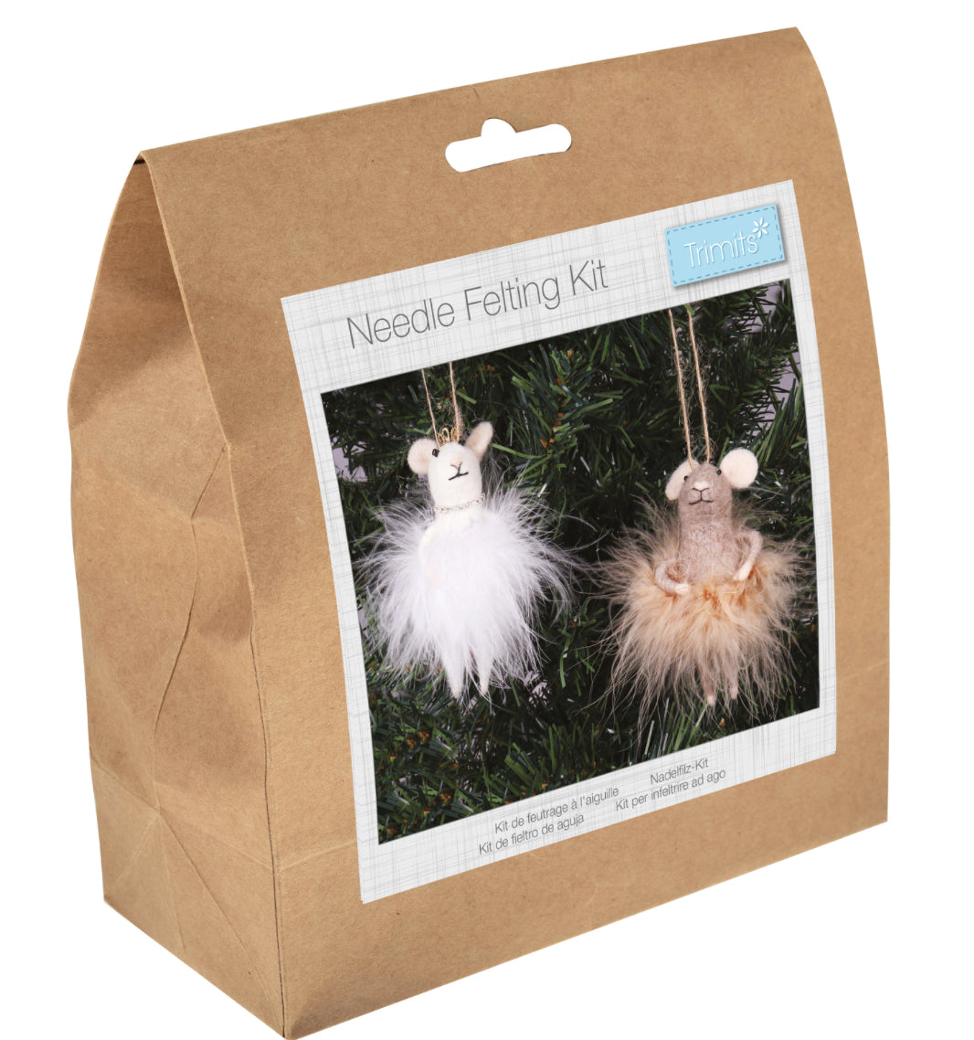 Needle Felting Kit - Fairy Mice