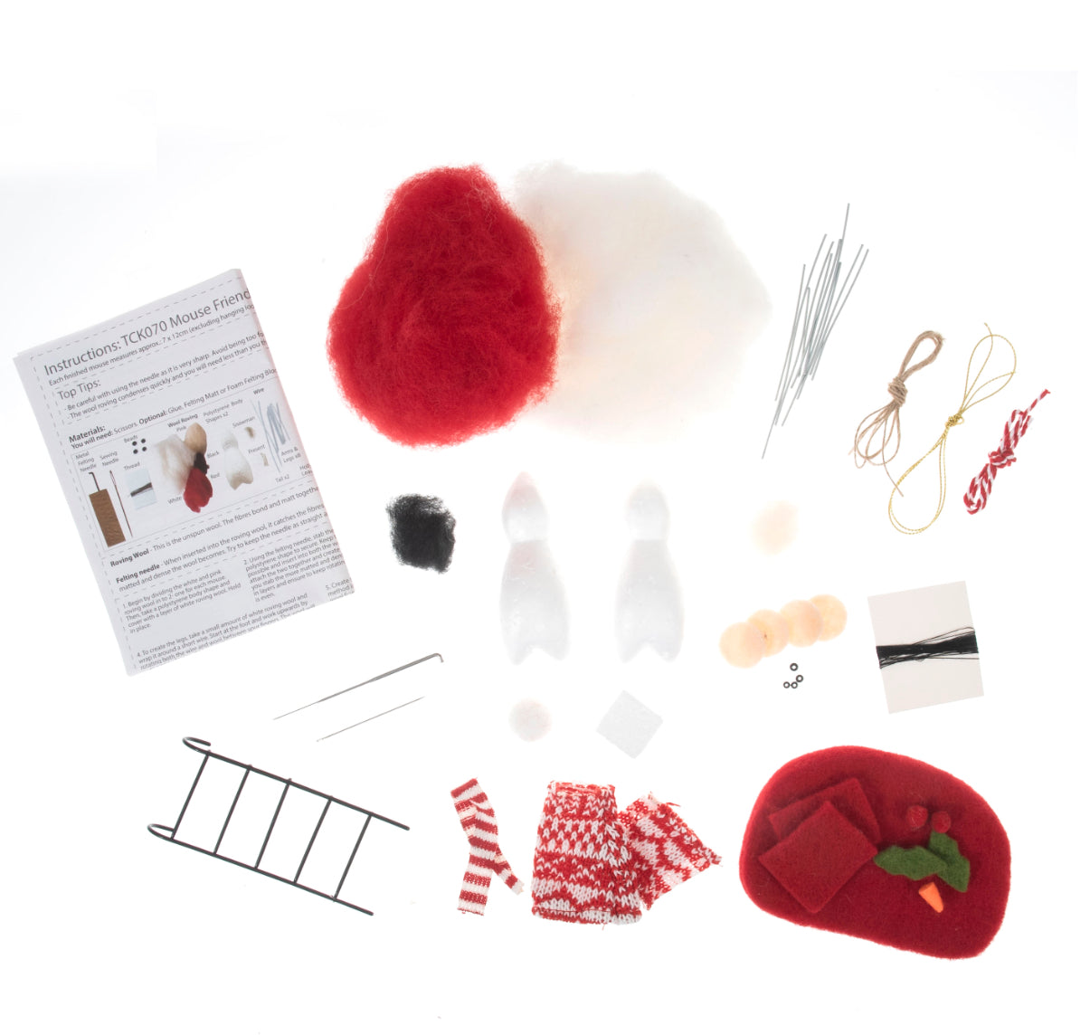 Needle Felting Kit - Mouse Friends