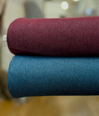 Stretch Washed Denim Twill - Petrol Blue