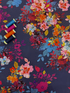 Midnight Floral Crepe