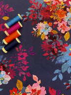 Midnight Floral Crepe