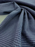Gingham Seersucker - Blue