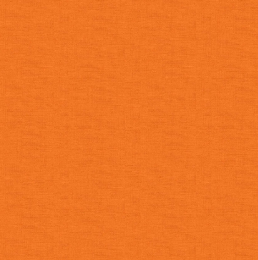 Orange 1473/N4 Linen Texture Cotton By Makower UK