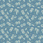 Sewing Bird 1616B Flower Blue By Edyta Sitar At Laundry Basket Quilts For Andover Fabrics