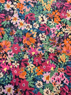 Autumn Flowers Cotton Lawn - Orange