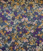Autumn Flowers Cotton Lawn - Purple