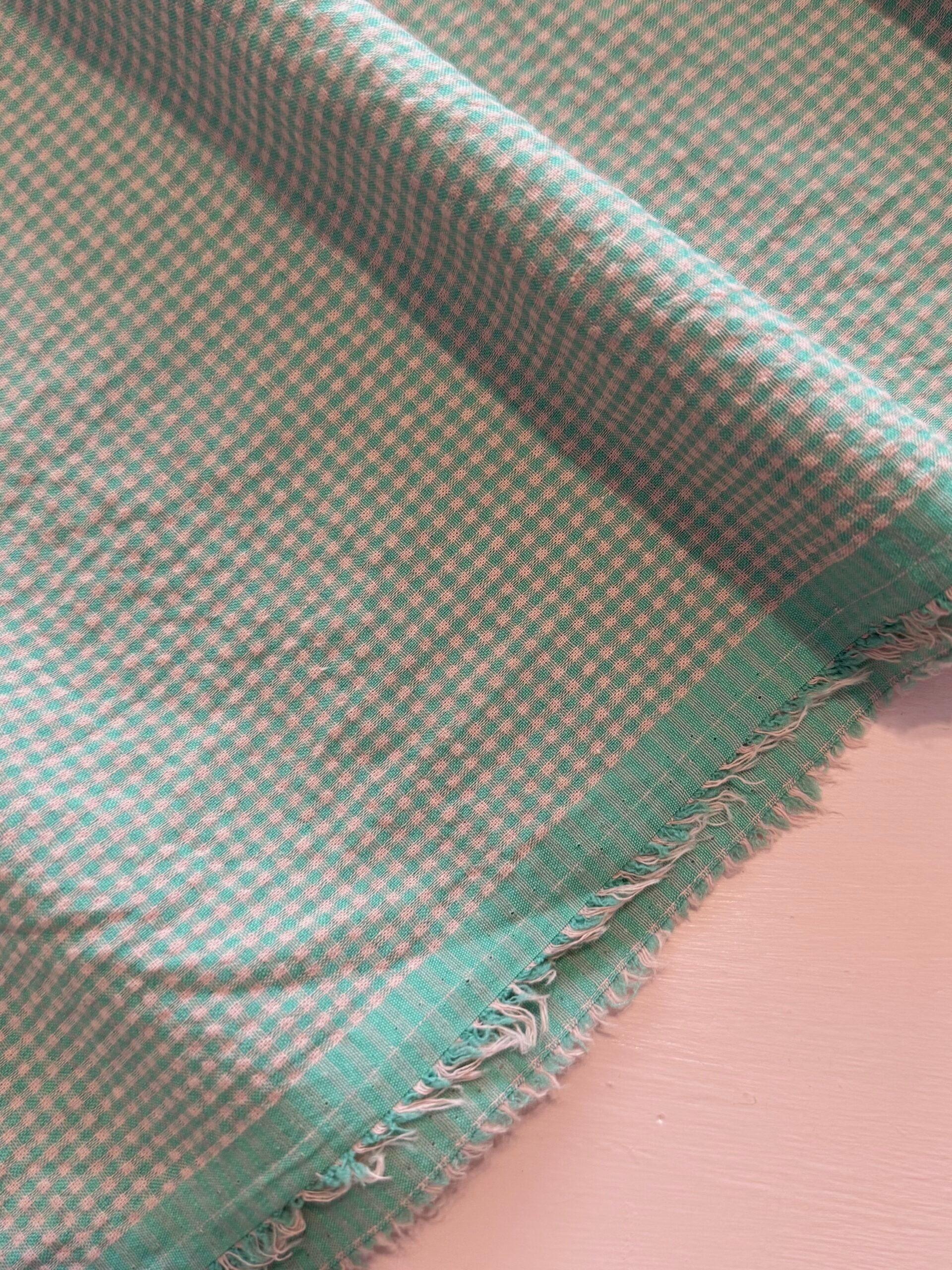 Gingham Seersucker - Green