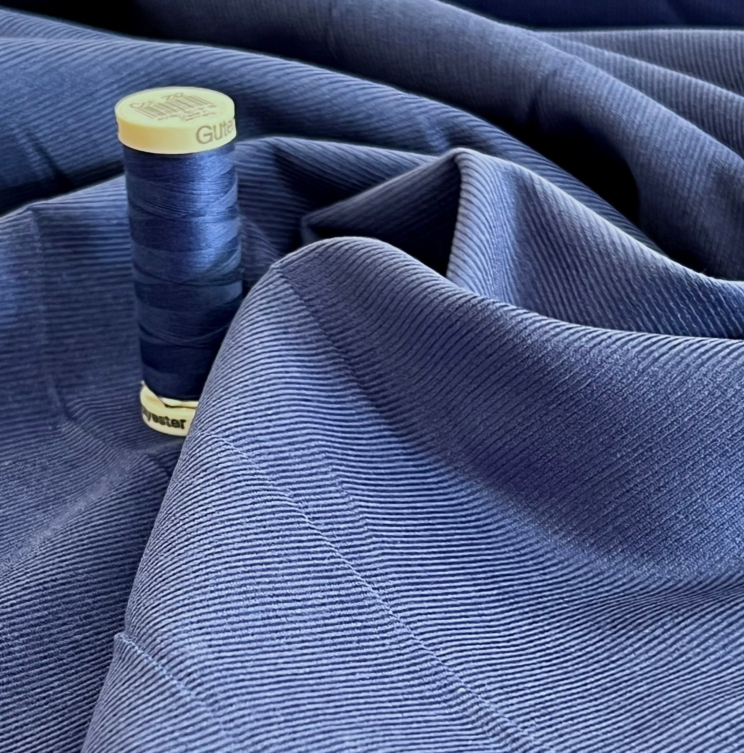 21 Wale Cotton Needlecord - Marine