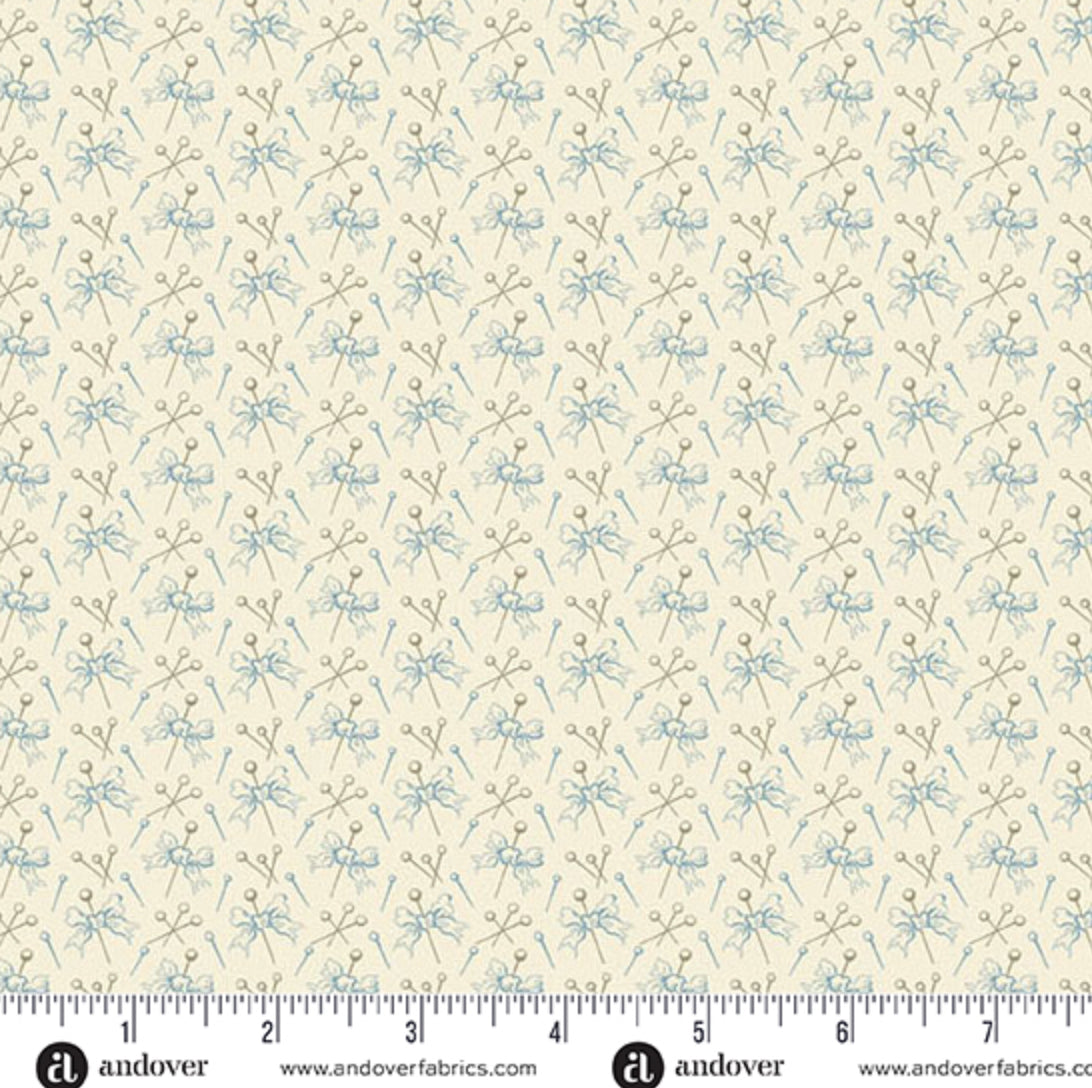 Sewing Bird 1607L Pins And Bow By Edyta Sitar At Laundry Basket Quilts For Andover Fabrics