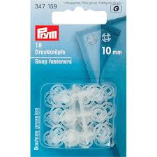 Prym 347159 Round, Plastic Snap Fasteners 10mm