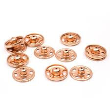 Prym 341800 Rose Gold Snap Fasteners 15mm