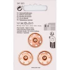 Prym 341801 Rose Gold Snap Fasteners 21mm