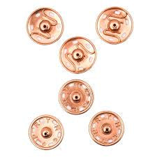 Prym 341801 Rose Gold Snap Fasteners 21mm