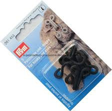 Prym 261453 Black Fur Hooks And Eyes