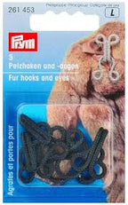 Prym 261453 Black Fur Hooks And Eyes