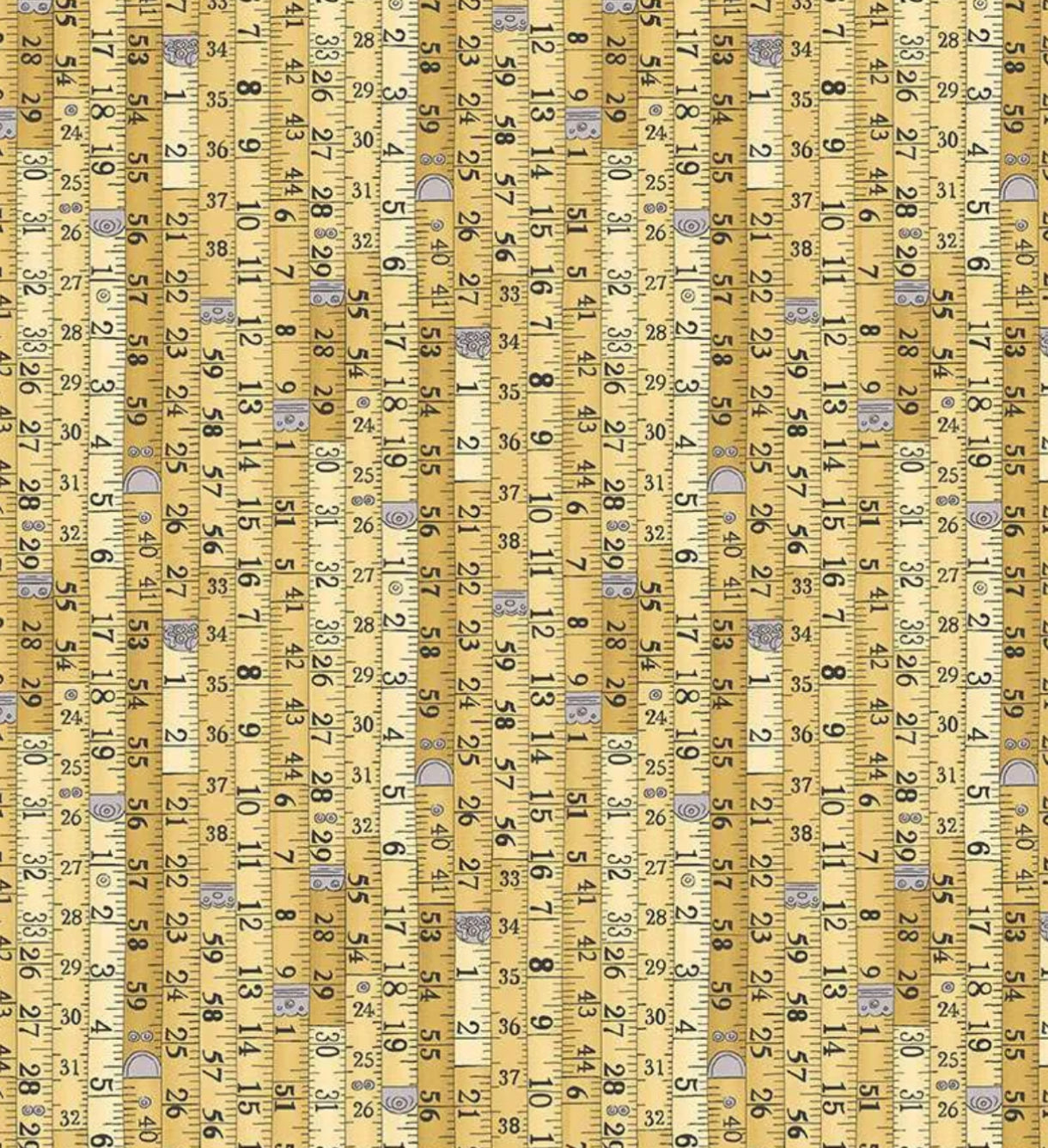 Atelier - Measurements Yellow 136Y By Makower UK