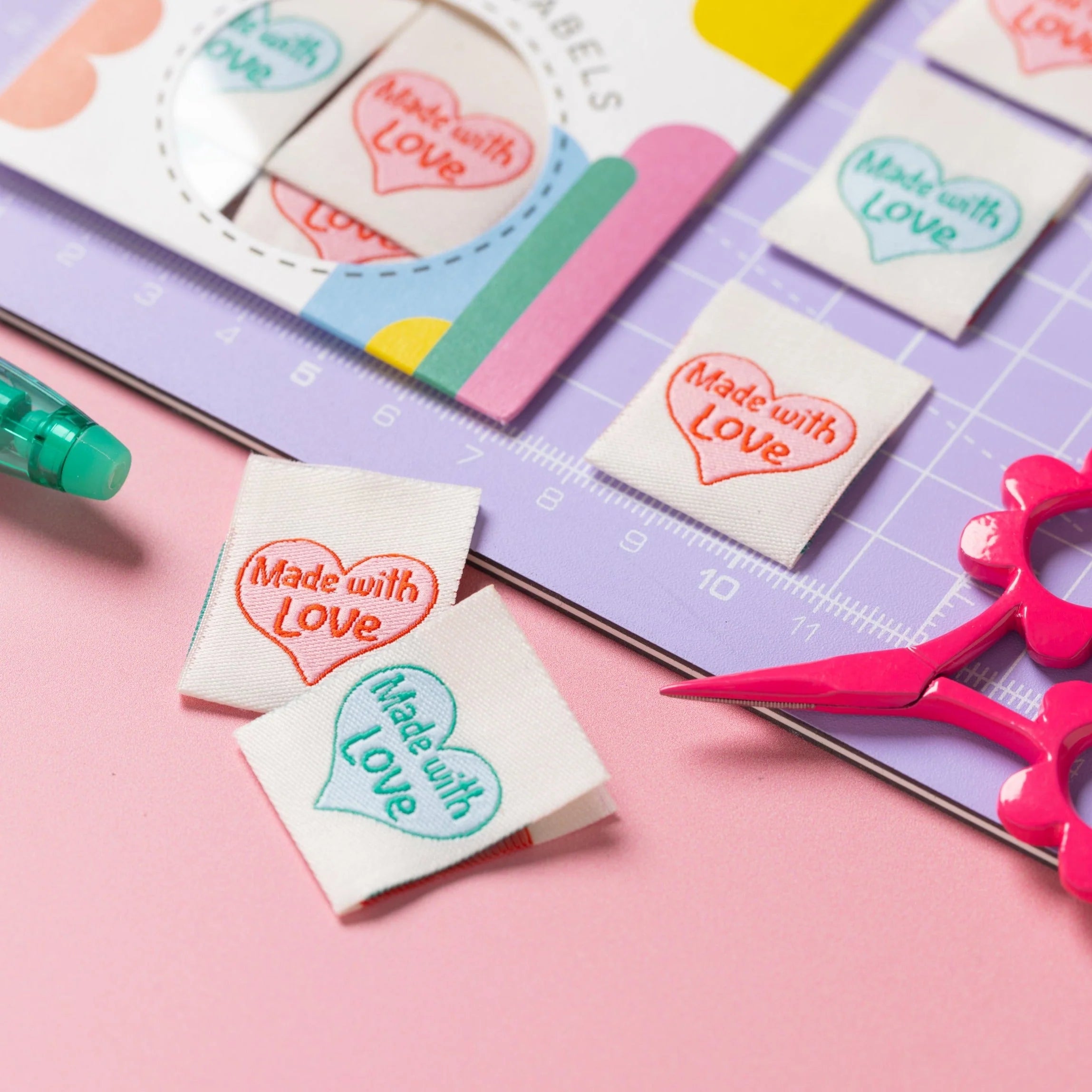 Made With Love Woven Labels By Little Rosy Cheeks