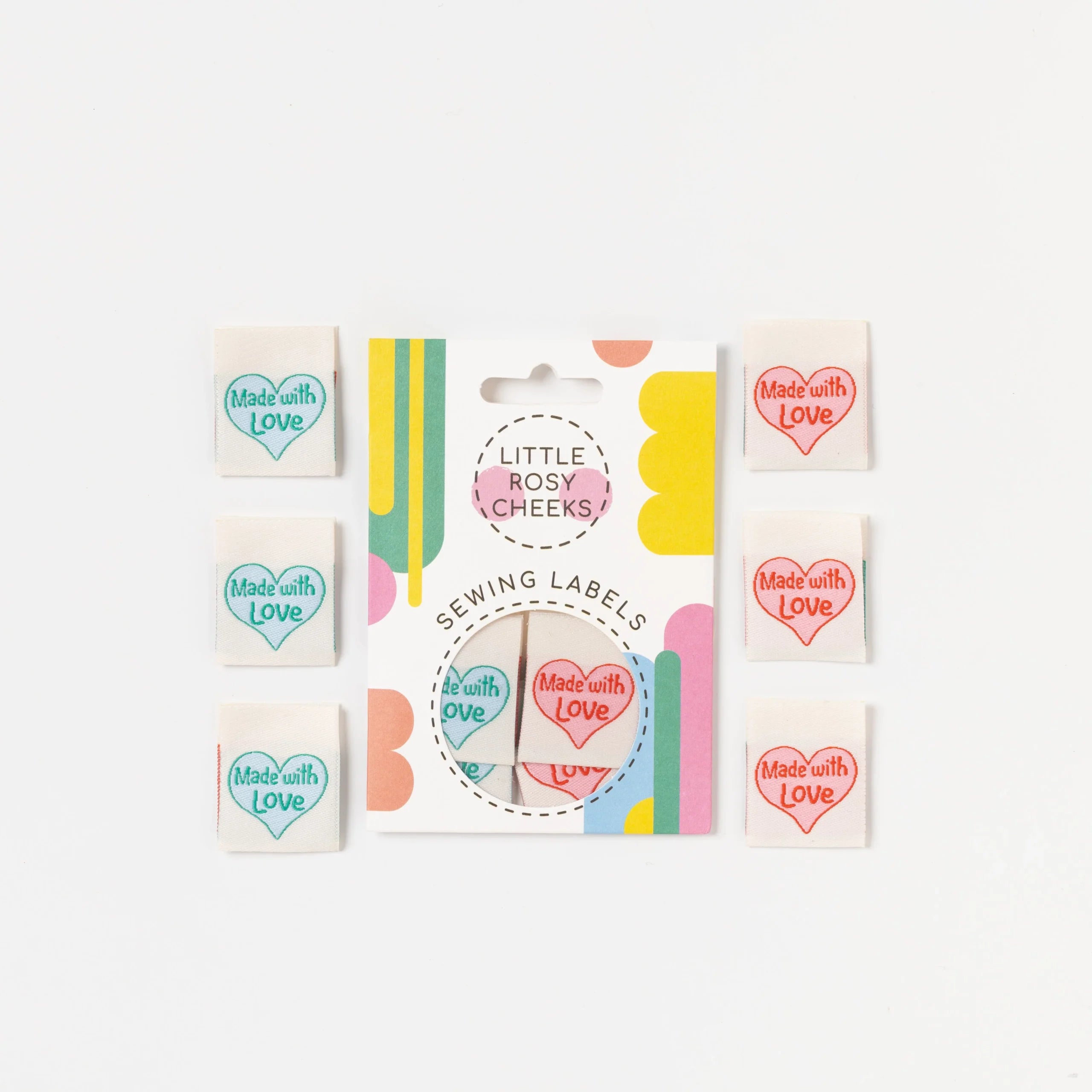 Made With Love Woven Labels By Little Rosy Cheeks