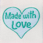 Made With Love Woven Labels By Little Rosy Cheeks