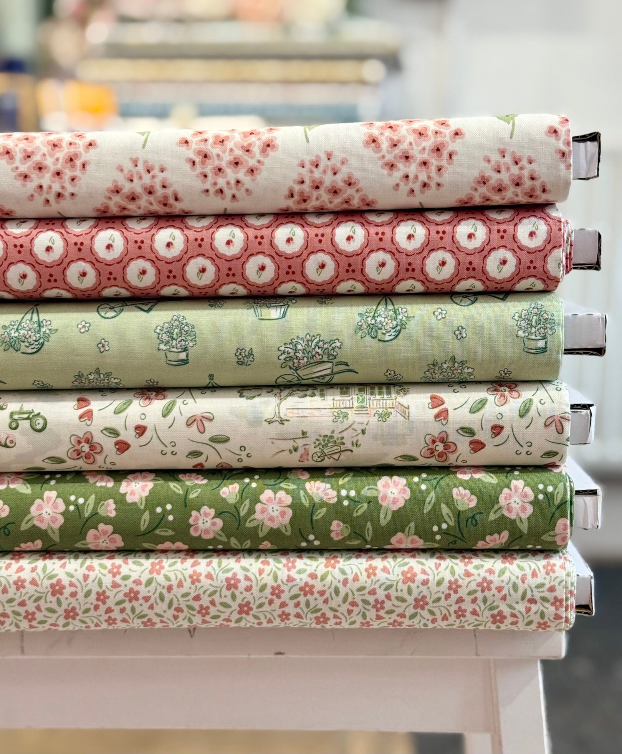 In Bloom Evergreen 1585E - Heartland By Judy Jarvi For Andover Fabrics