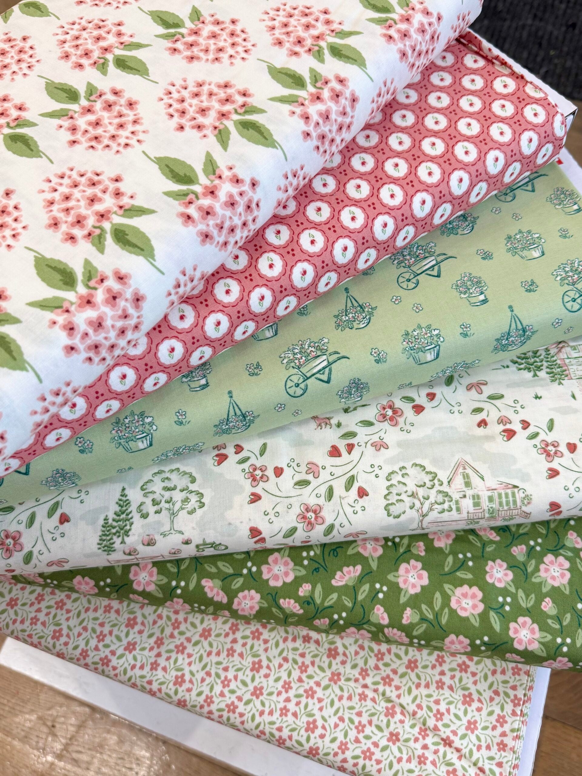 Dianne’s Flowers Cucumber 1586G - Heartland By Judy Jarvi For Andover Fabrics