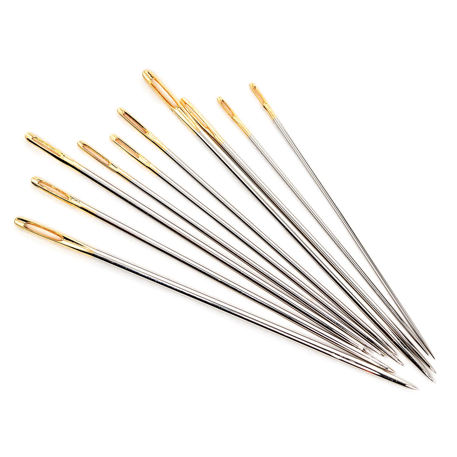 Gold Eye Embroidery Hand Needles Assorted Sizes - Arts And Crafts Hobby Gift Create
