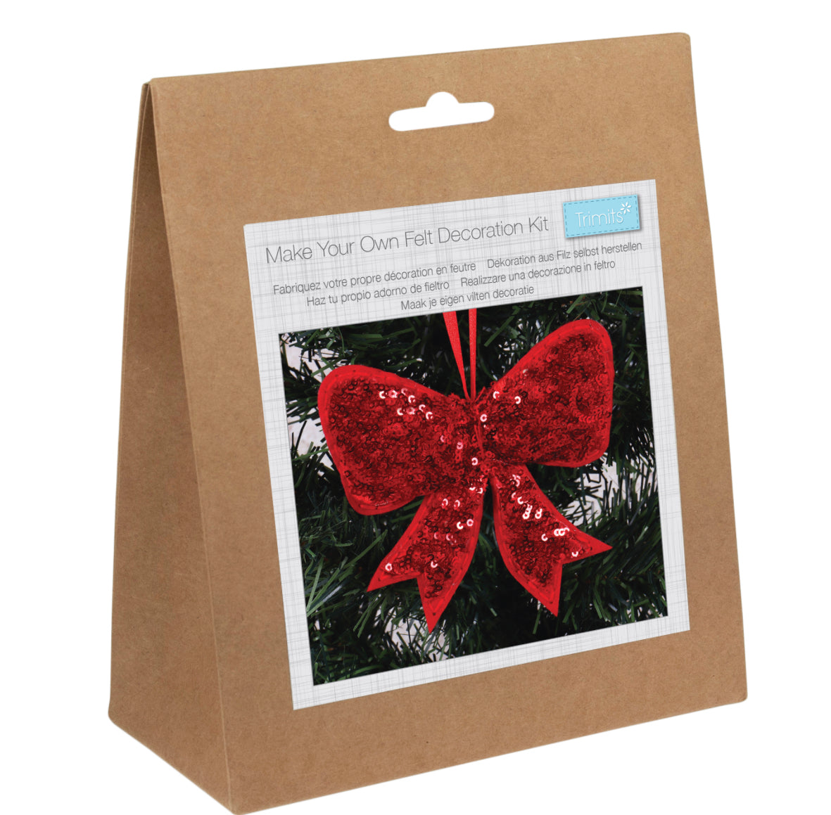 Felt Decoration Kit - Sequin Bow