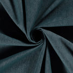 Stretch Washed Denim Twill - Petrol Blue