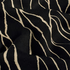 Abstract Viscose Twill - Black