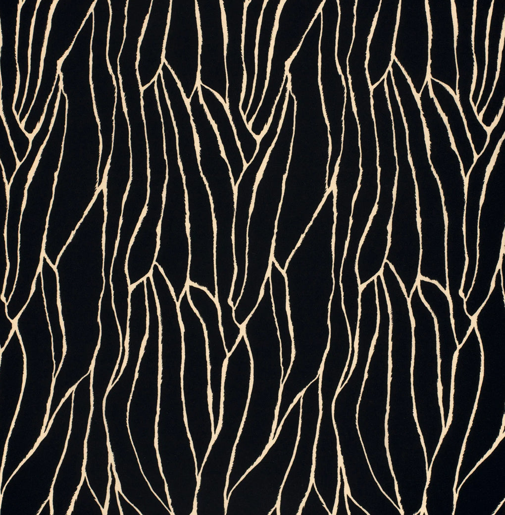 Abstract Viscose Twill - Black