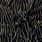 Abstract Viscose Twill - Black