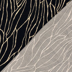 Abstract Viscose Twill - Black