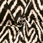 Satin Jaquard Zig Zag