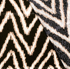 Satin Jaquard Zig Zag