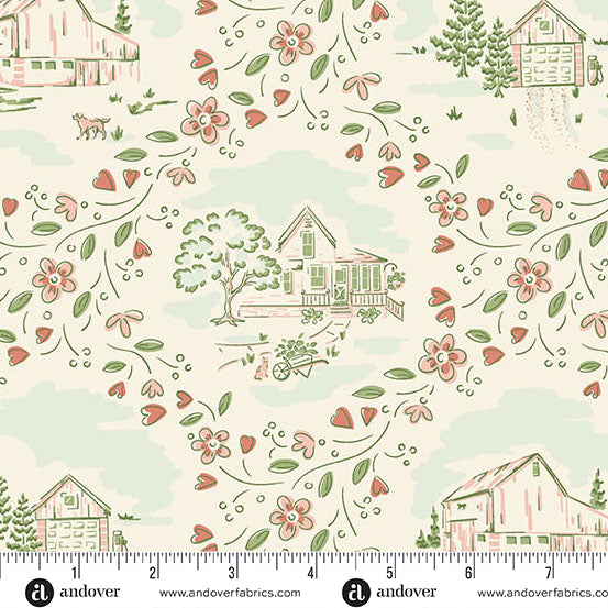 Heartland By Judy Jarvi For Andover Fabrics - 42 x 5 inch Charm Park